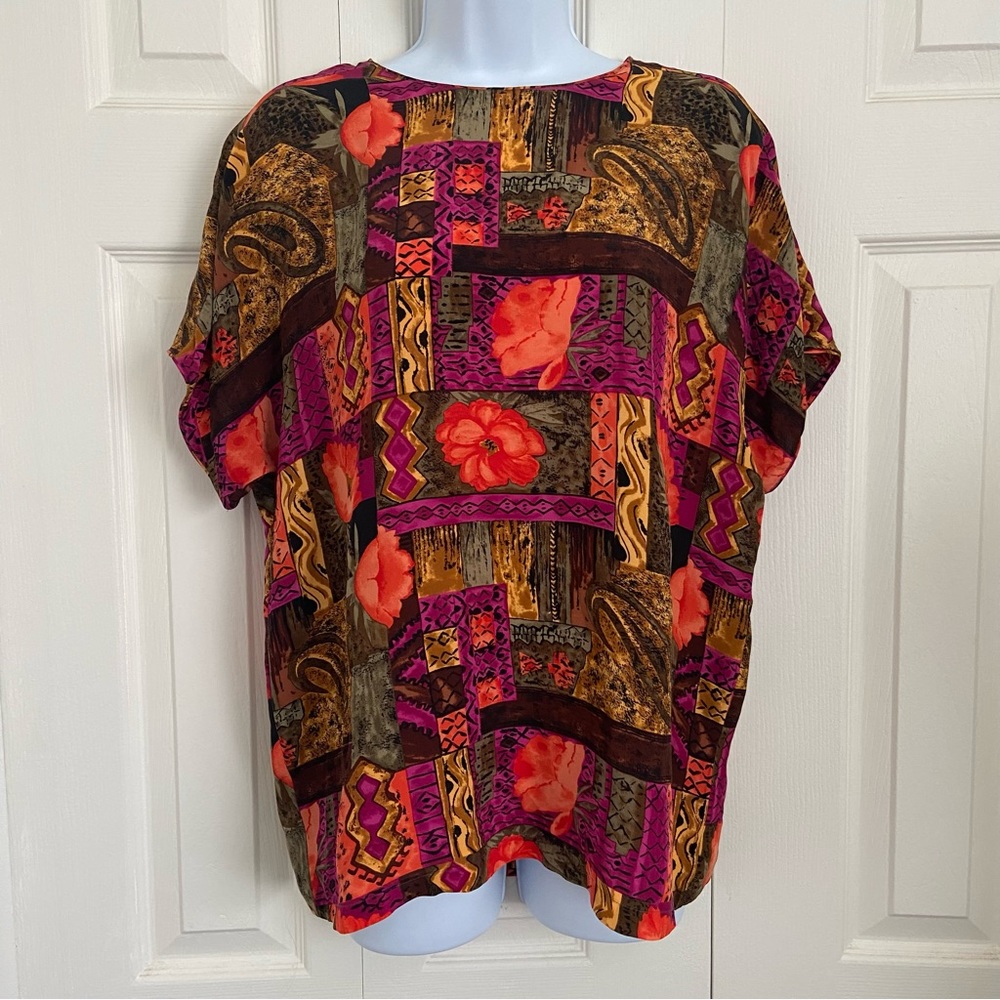 Spenser Jeremy | Vintage 90s 100% Silk Blouse